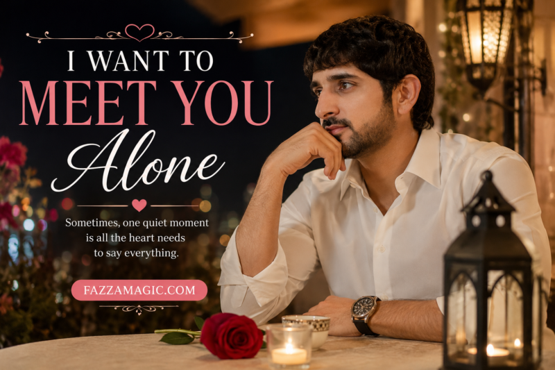 I Want to Meet You Alone